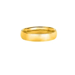 14kt Yellow Gold 4.0mm Shiny Comfort Fit Size 7 Wedding Band