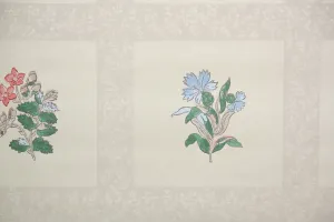 1970s Floral Vintage Wallpaper