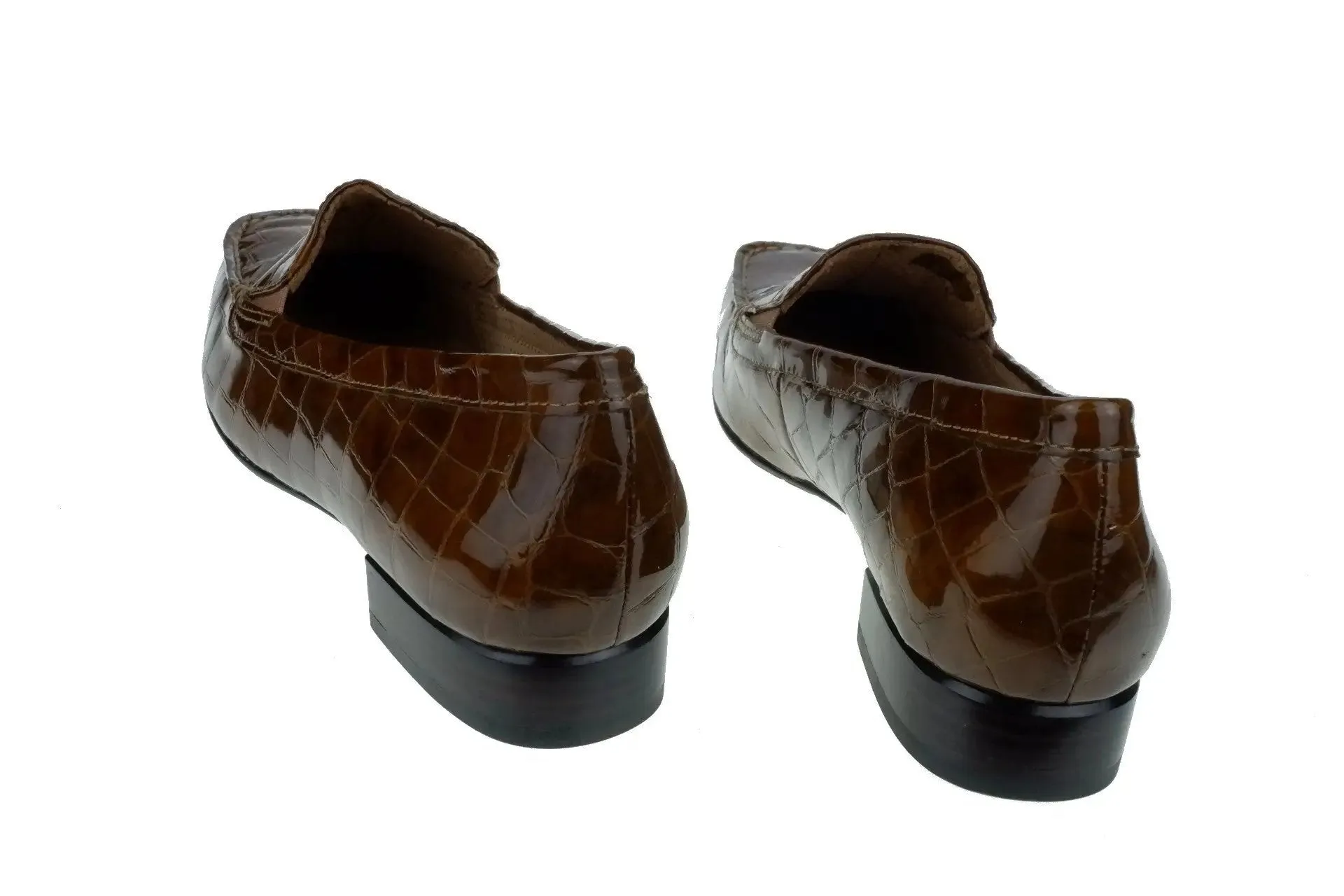 '96.324.34' women's pump - Patent caramel brown