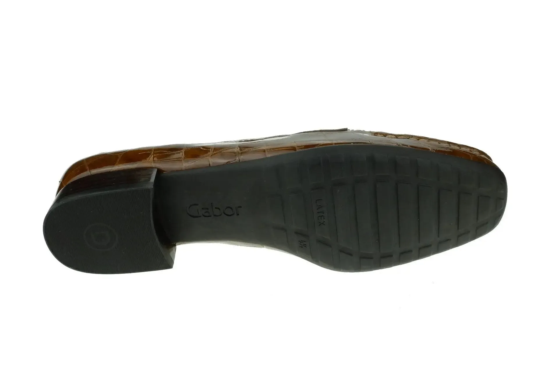 '96.324.34' women's pump - Patent caramel brown
