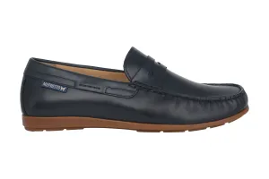 'Alyon' men's moccasin - navy blue
