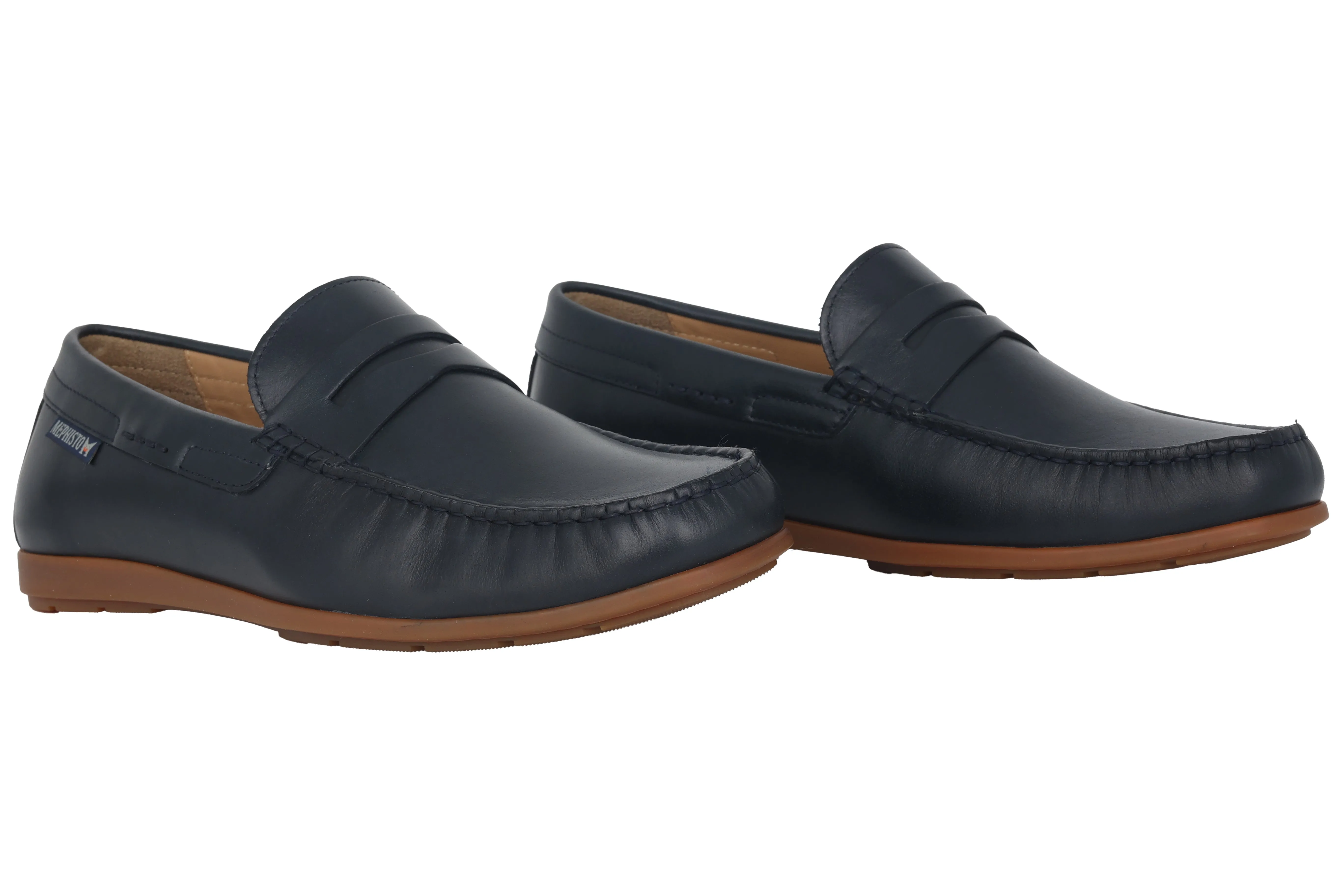 'Alyon' men's moccasin - navy blue