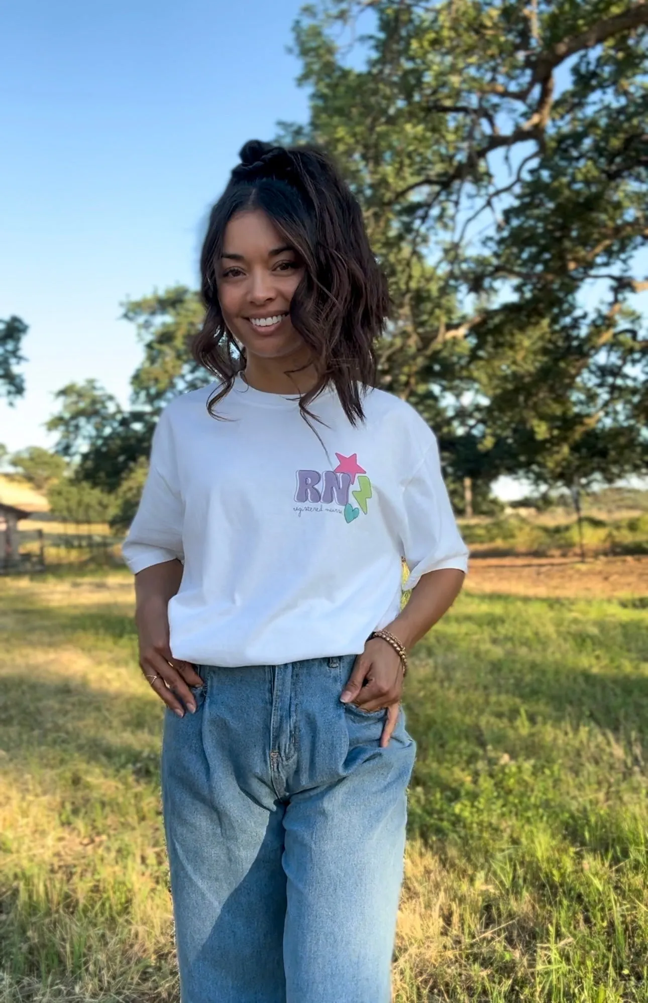 Anna the Nurse: Nurse Rainbow Tee