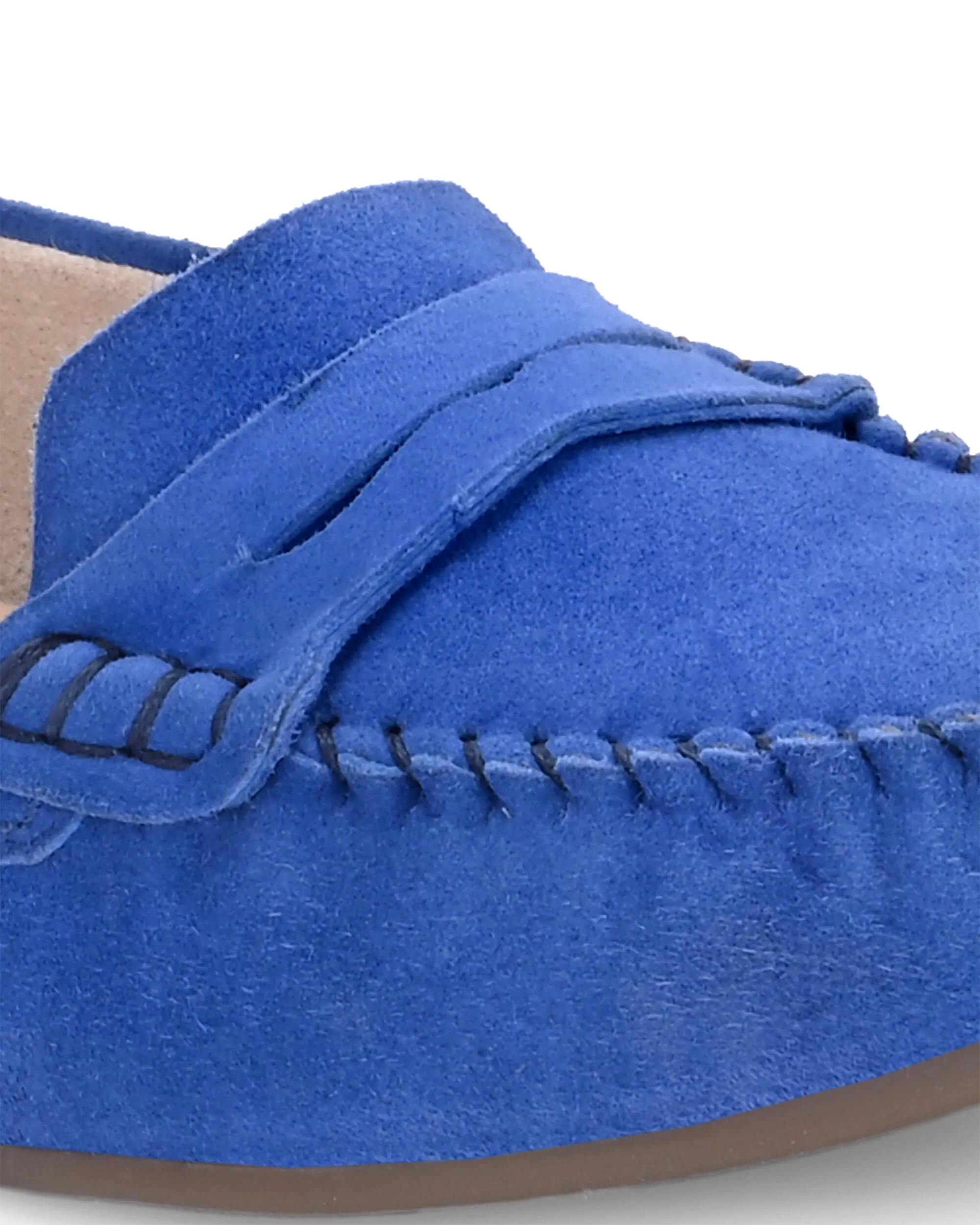 Bella Vita Sky Blue Leather Moccasin