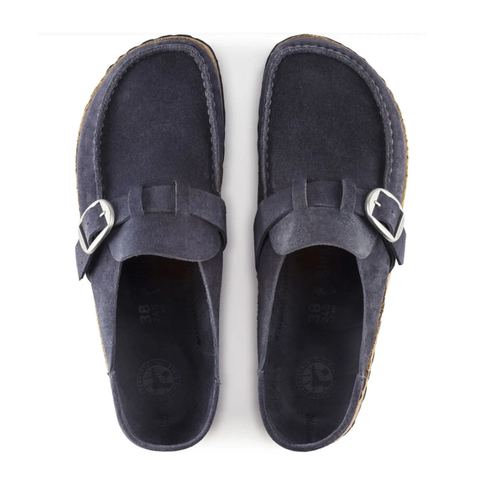 Birkenstock Buckley Narrow Clog (Women) - Navy Suede