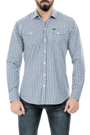 Blue Casual Shirt FS Regular Fit