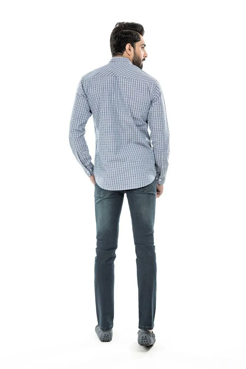 Blue Casual Shirt FS Regular Fit