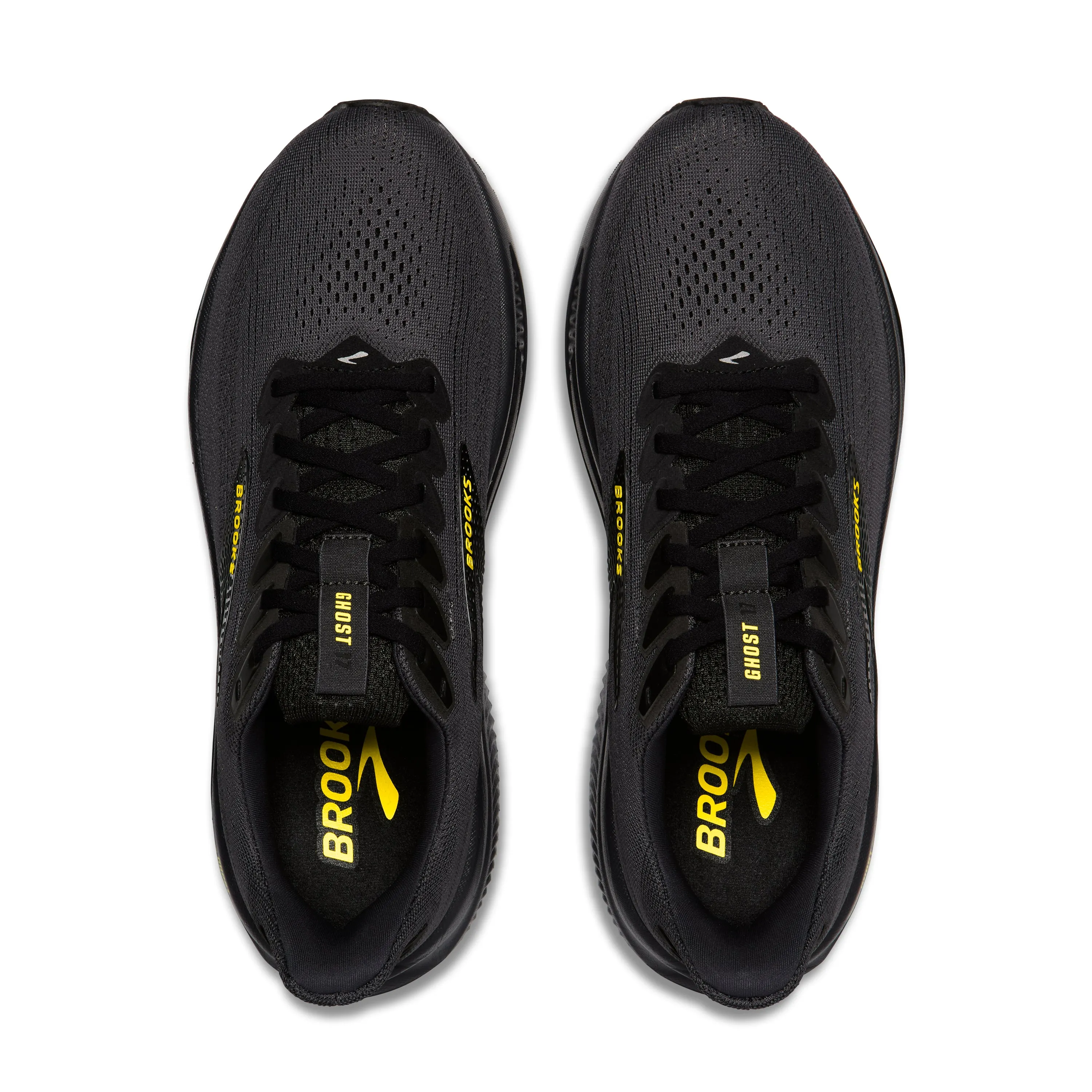 Brooks | Ghost 17 | Men's | Ebony/Black/Yellow