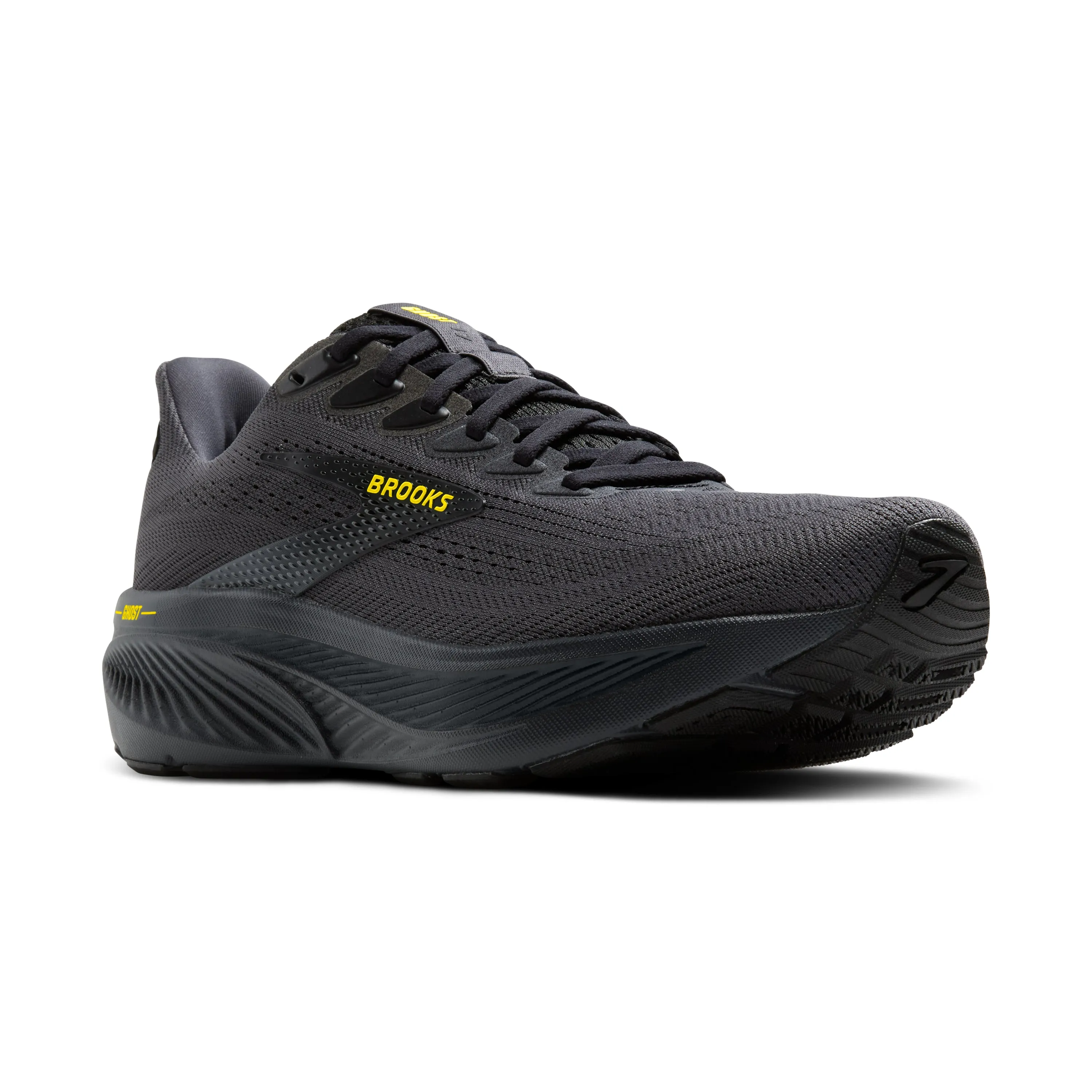 Brooks | Ghost 17 | Men's | Ebony/Black/Yellow