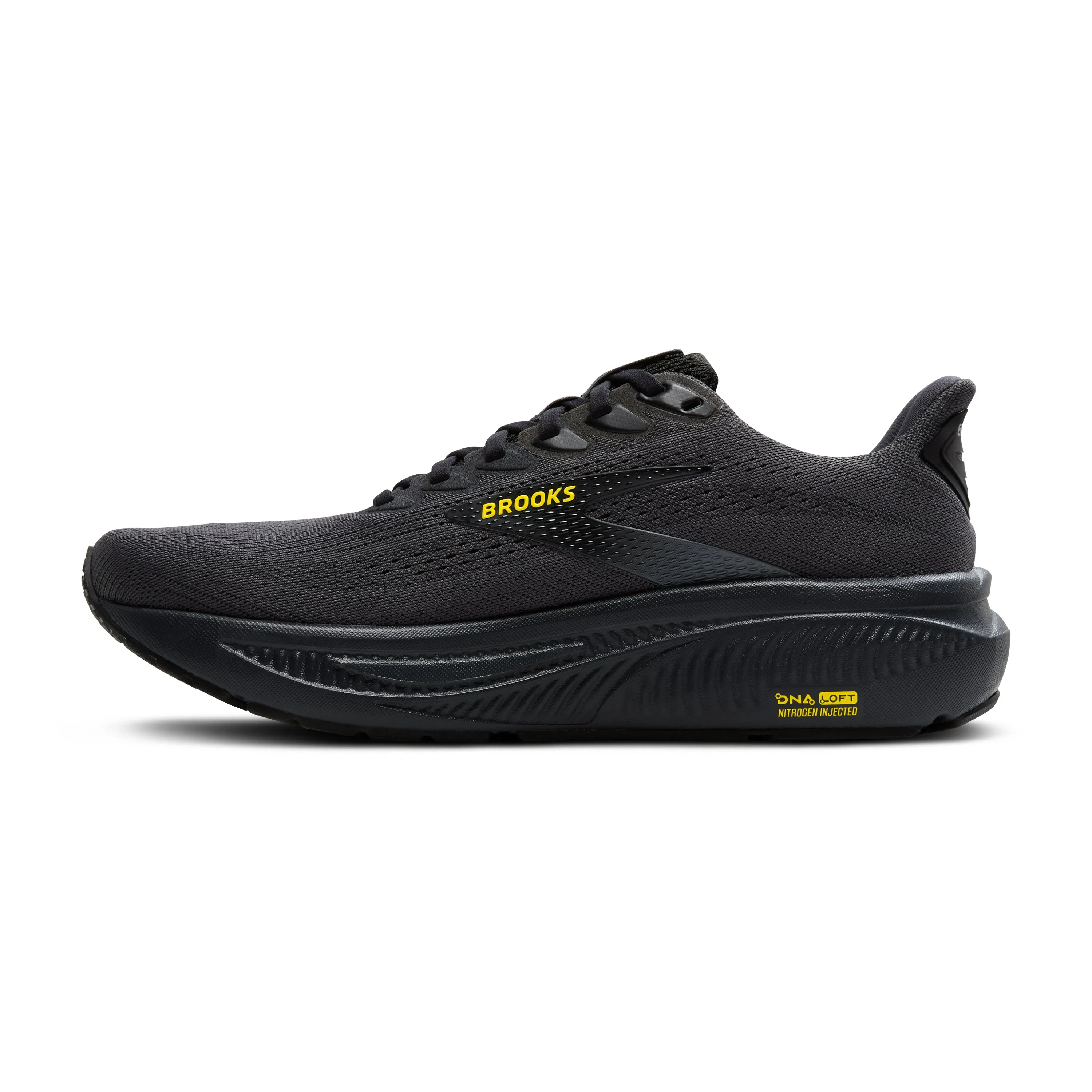 Brooks | Ghost 17 | Men's | Ebony/Black/Yellow