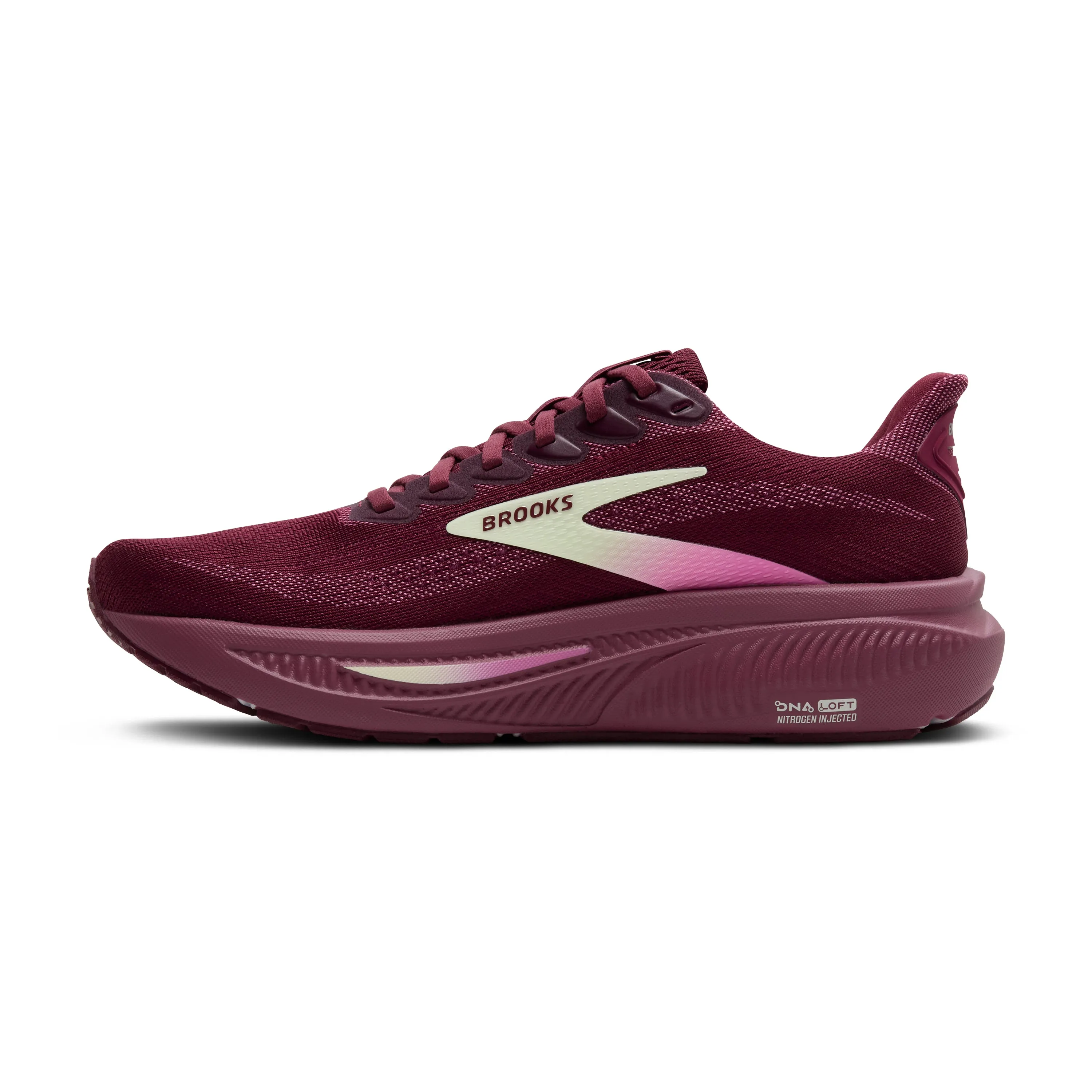 Brooks | Ghost 17 | Women's | Burgundy/Pink/Green