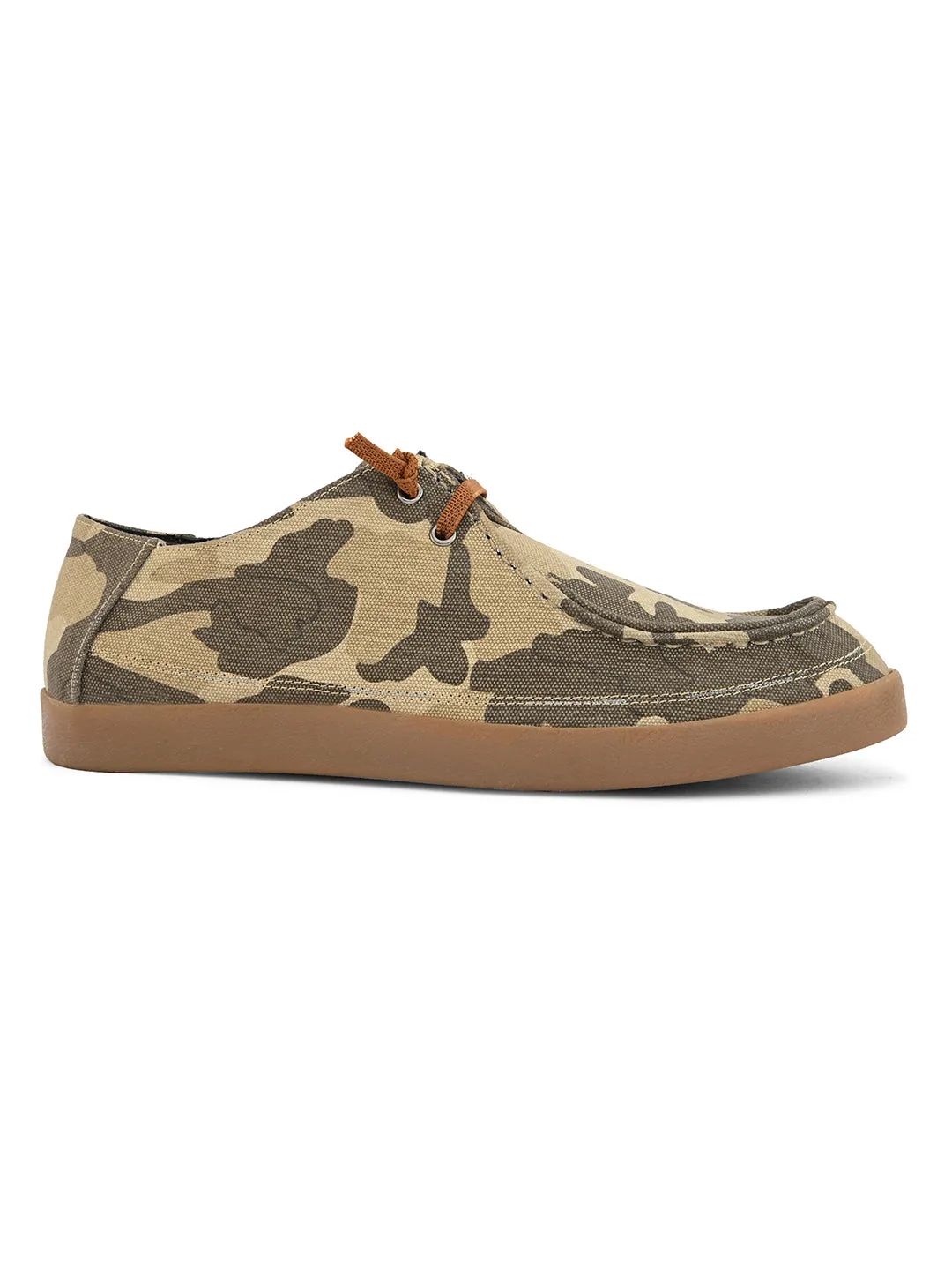 CARLO ROMANO BY WASAN ARMY LOOK MOCCASIN SHOE FOR MEN