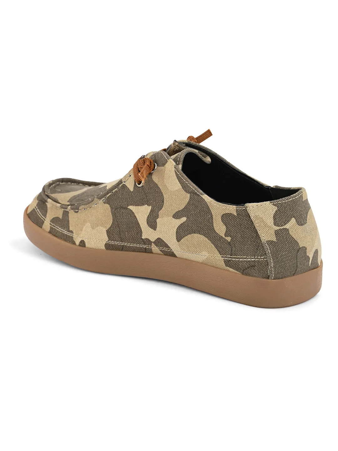 CARLO ROMANO BY WASAN ARMY LOOK MOCCASIN SHOE FOR MEN