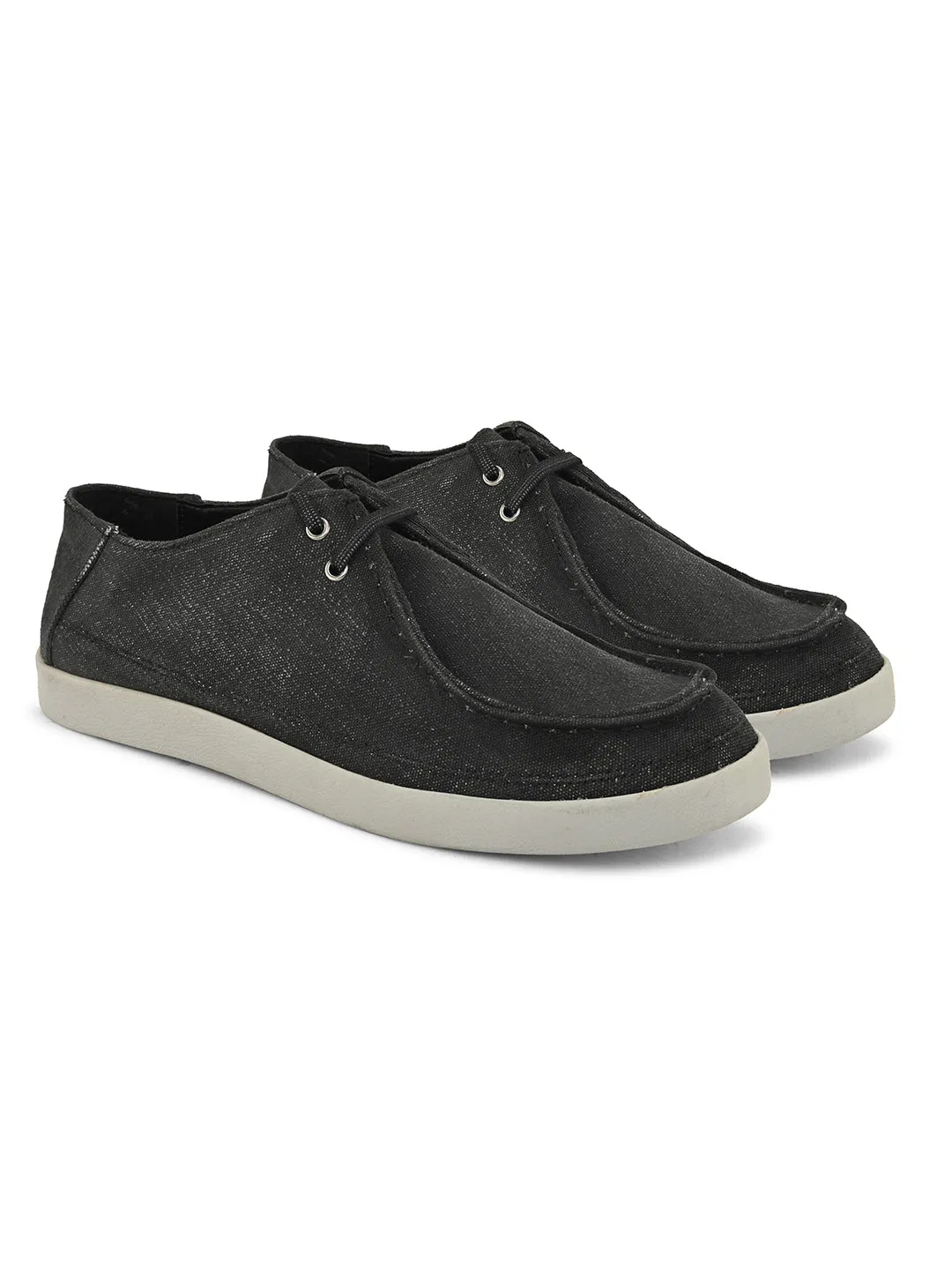 CARLO ROMANO BY WASAN BLACK COLOUR MOCCASIN SHOE FOR MEN