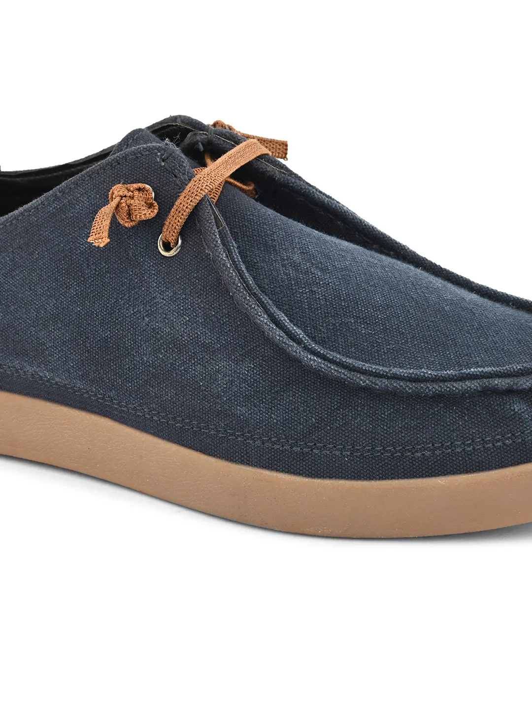 CARLO ROMANO BY WASAN DENIM BLUE MOCCASIN SHOE FOR MEN