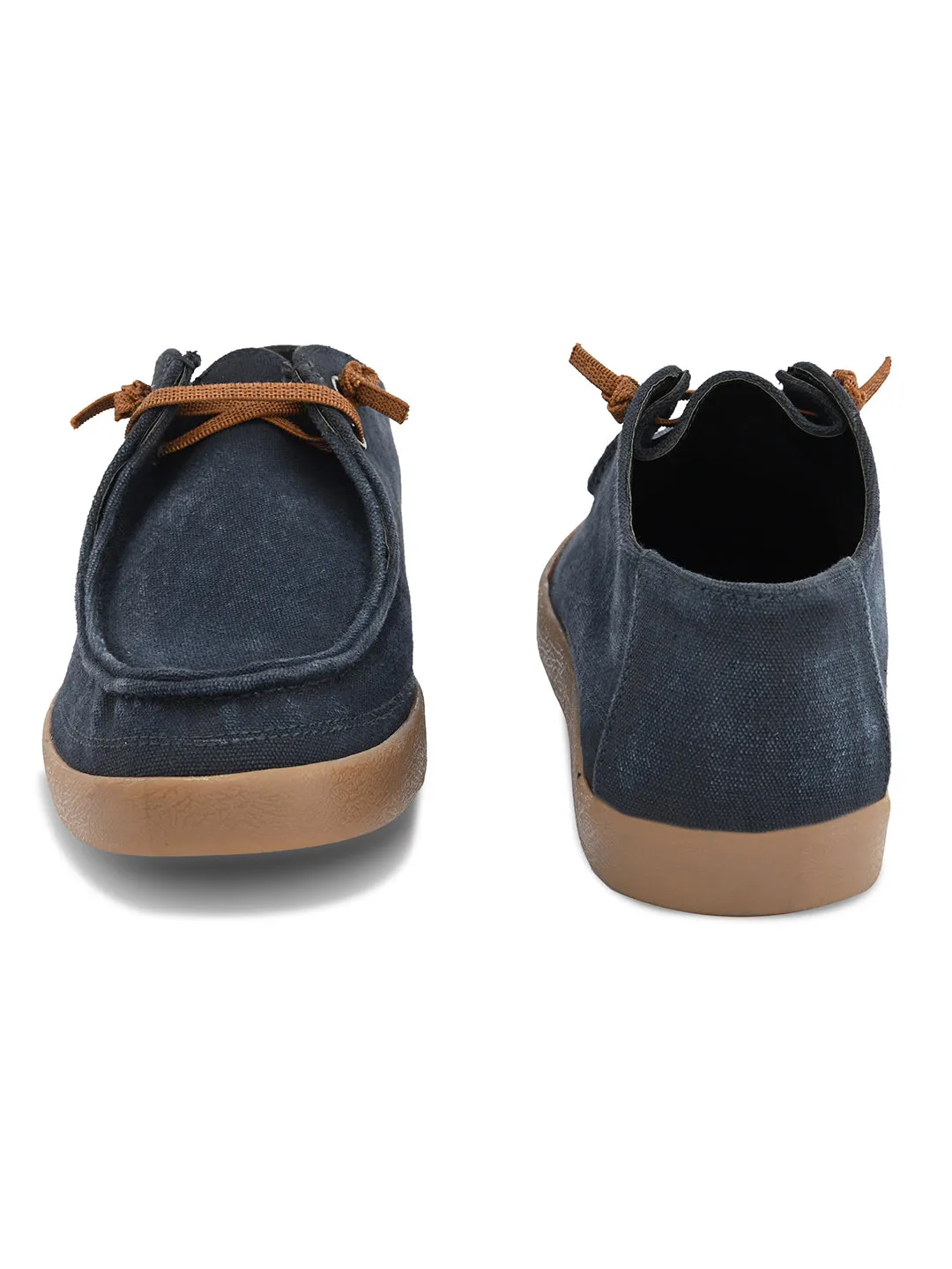 CARLO ROMANO BY WASAN DENIM BLUE MOCCASIN SHOE FOR MEN