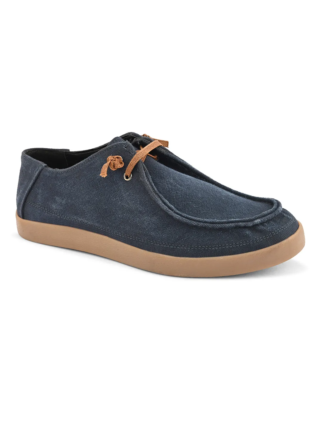 CARLO ROMANO BY WASAN DENIM BLUE MOCCASIN SHOE FOR MEN