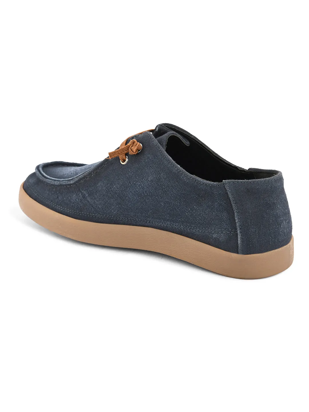 CARLO ROMANO BY WASAN DENIM BLUE MOCCASIN SHOE FOR MEN
