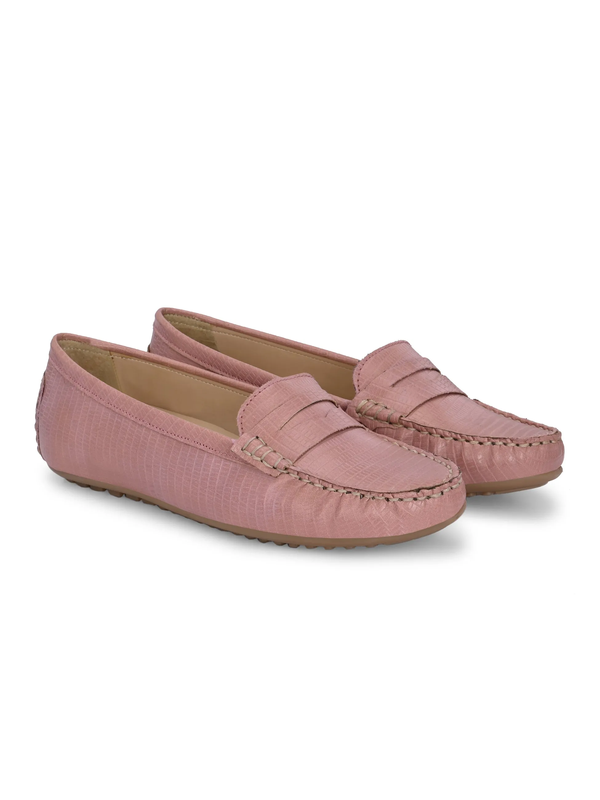 CARLO ROMANO BY WASAN VEGAN LEATHER LIZARD PRINT MOCCASIN FOR WOMEN