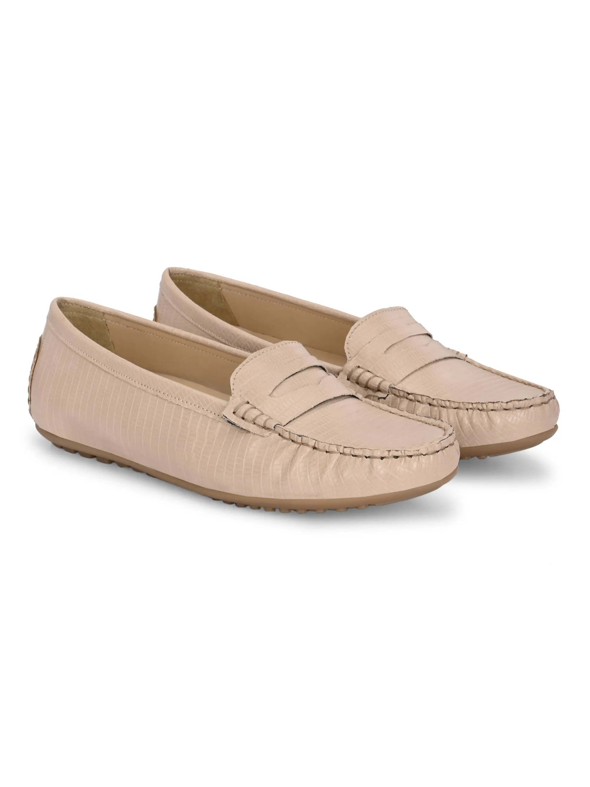 CARLO ROMANO BY WASAN VEGAN LEATHER LIZARD PRINT MOCCASIN FOR WOMEN