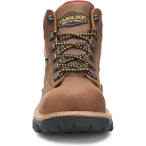 Carolina Men's ConstruCompositeor 5" Waterproof Slip Resistant Composite Work Boot - Brown - CA7832