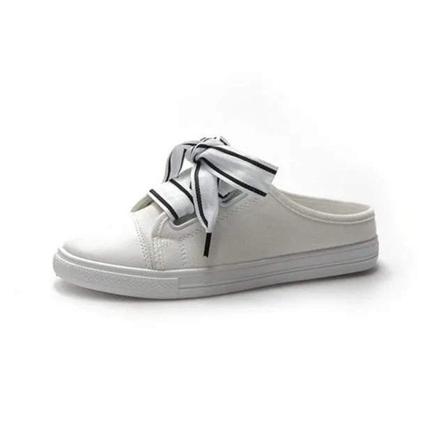 Casual Slipony Shoes Women Canvas Sneakers