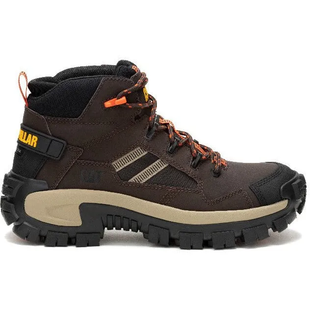 Cat Men's Invader Mid Vent Composite Toe Slip Resistant Work Boot -Coffee- P91663