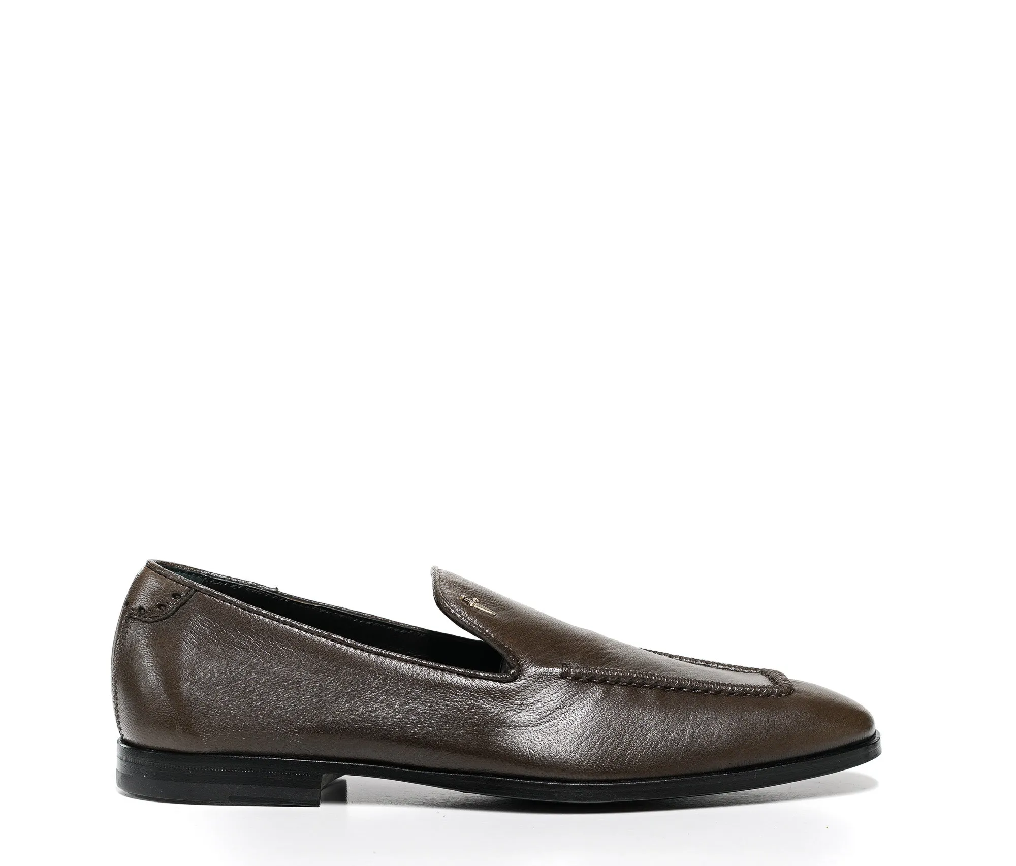 Cesare Paciotti Men's Cardamom Leather Sherwood Moccasin 57202SH 40% off