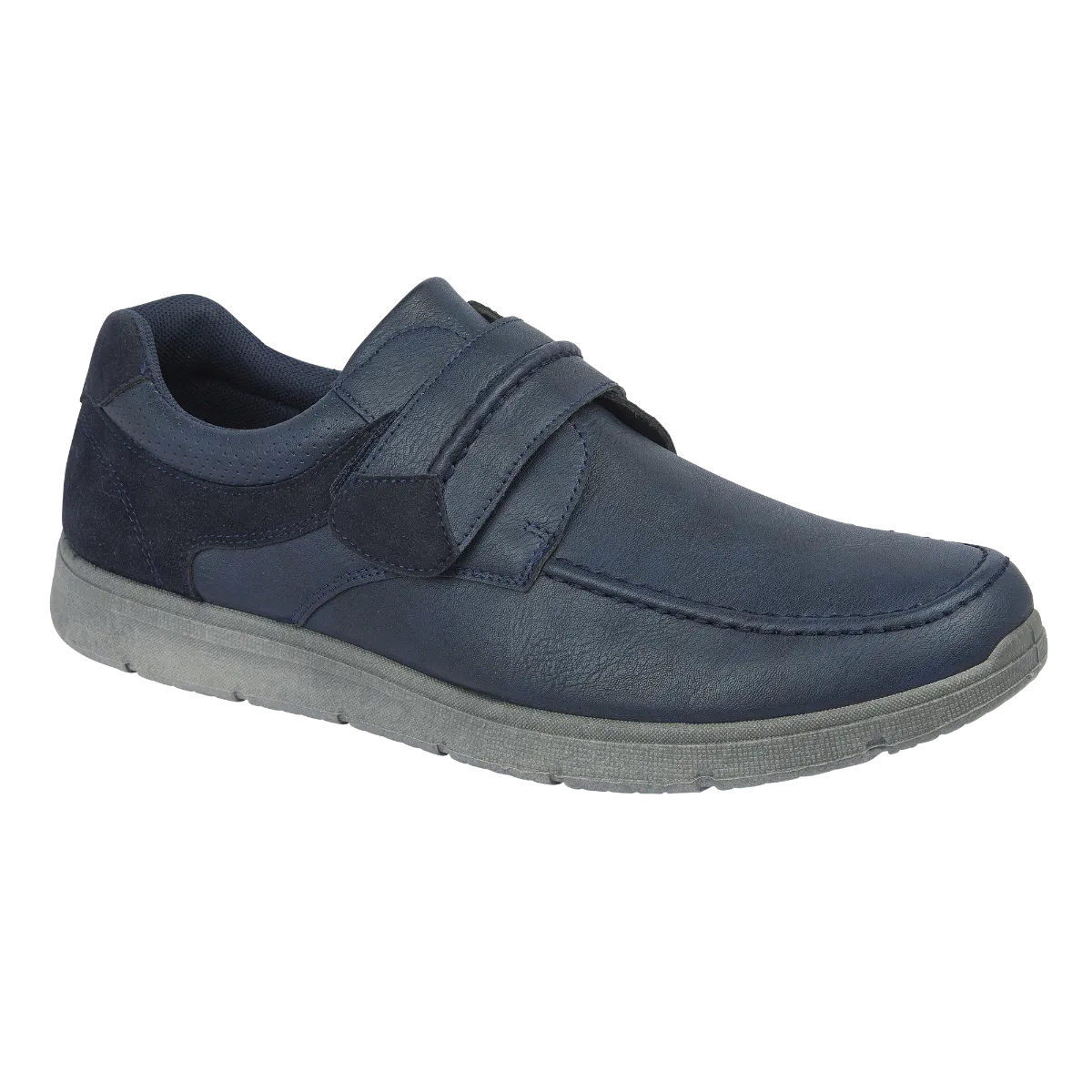 Charles Southwell Arnold Men's Touch Fastening Moccasin Boat Shoe Navy