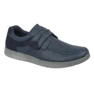 Charles Southwell Arnold Men's Touch Fastening Moccasin Boat Shoe Navy
