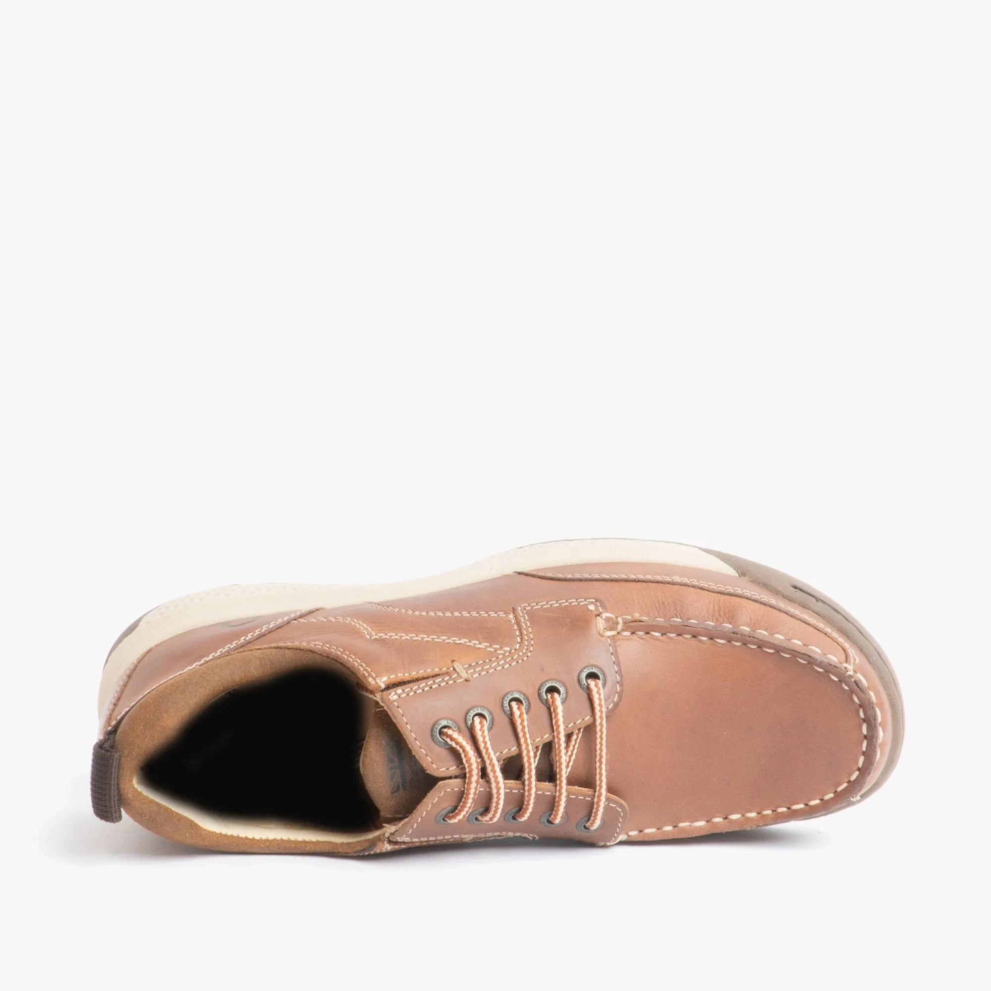 Chatham POTTON Mens Leather Moccasin Shoes Brown