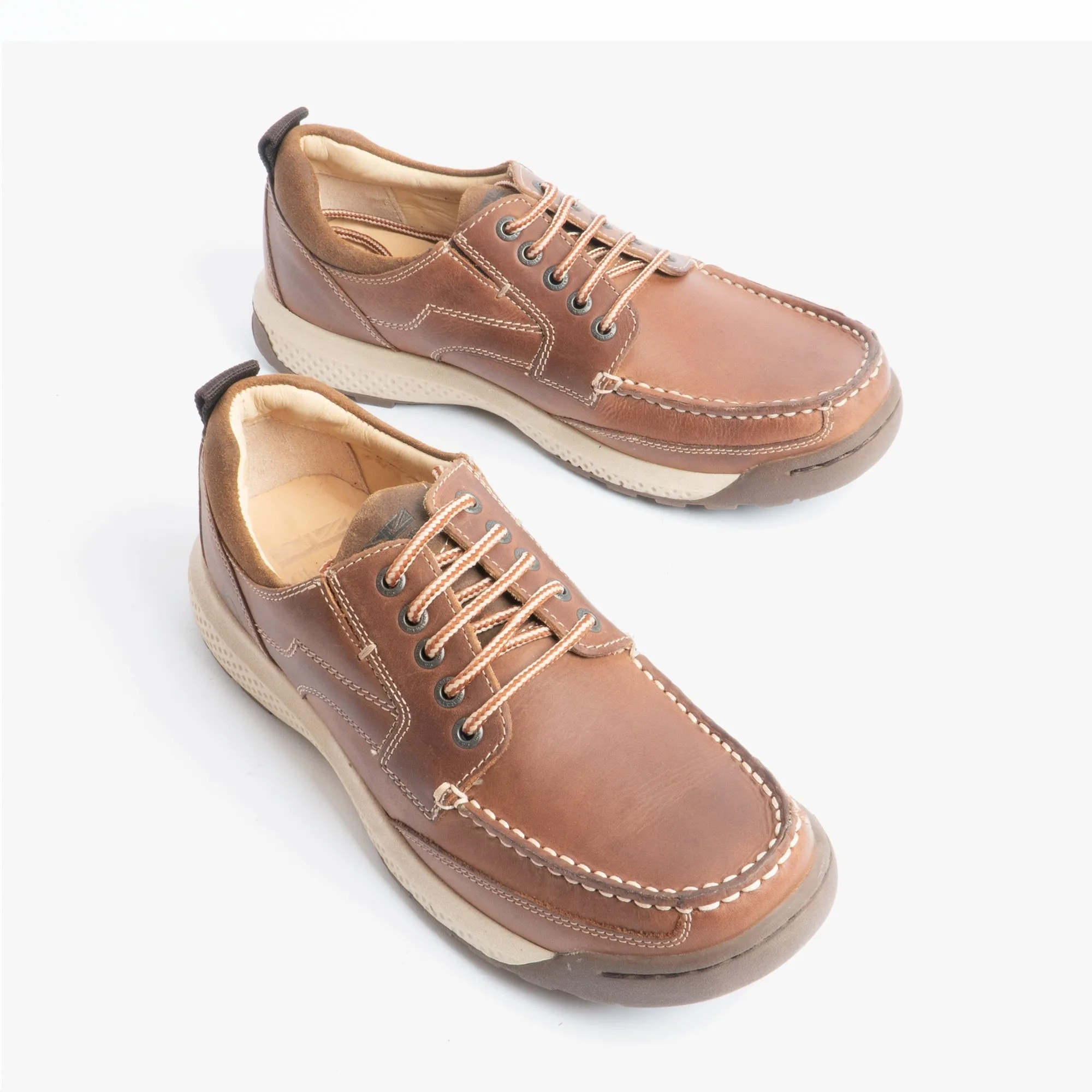 Chatham POTTON Mens Leather Moccasin Shoes Brown
