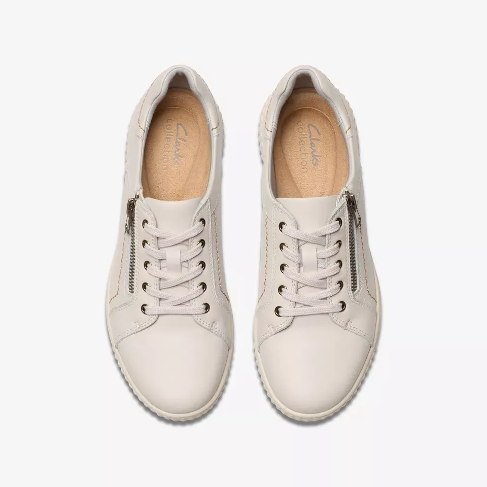 Clarks Women's Caroline Janna White Leather 26181568