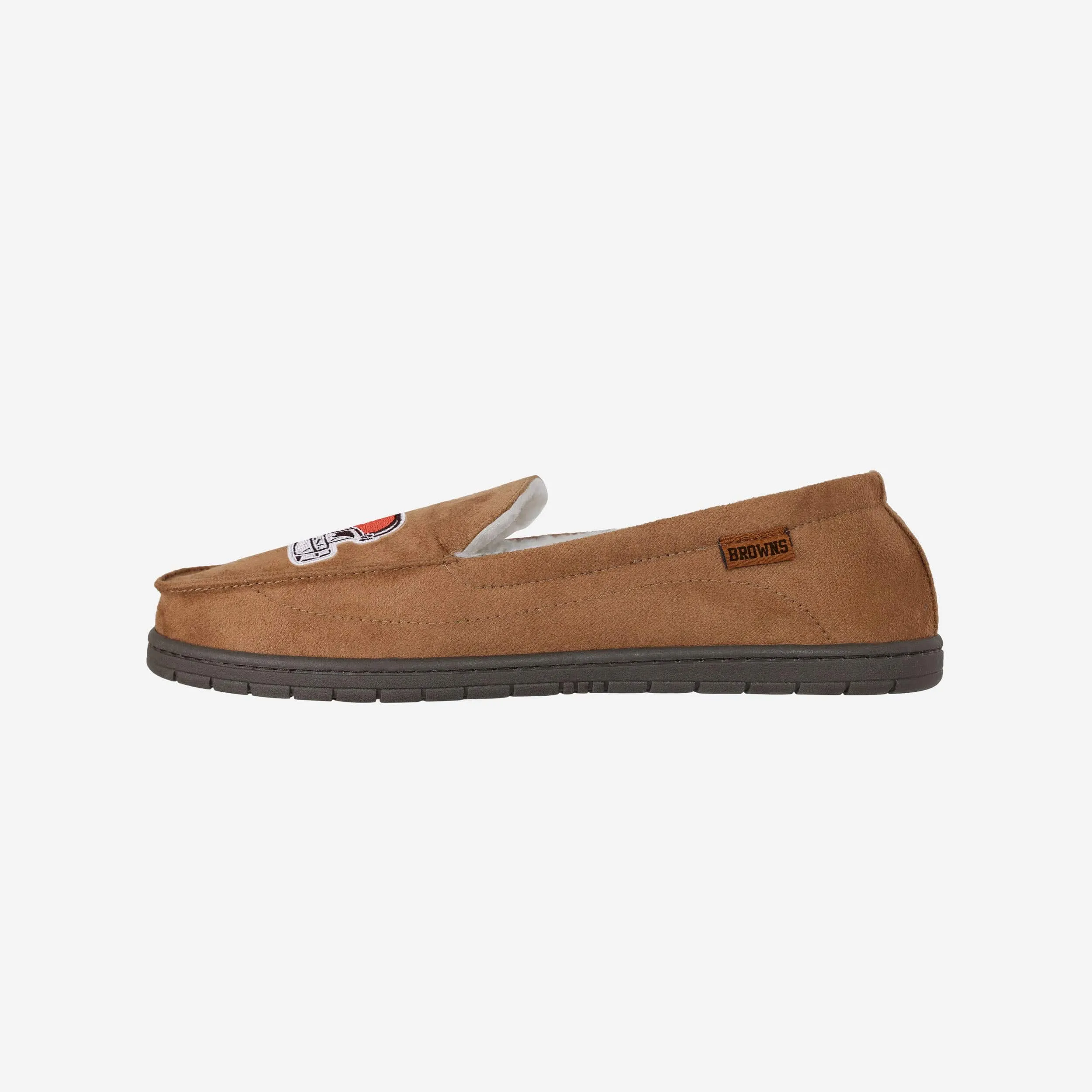 Cleveland Browns Beige Moccasin Slipper