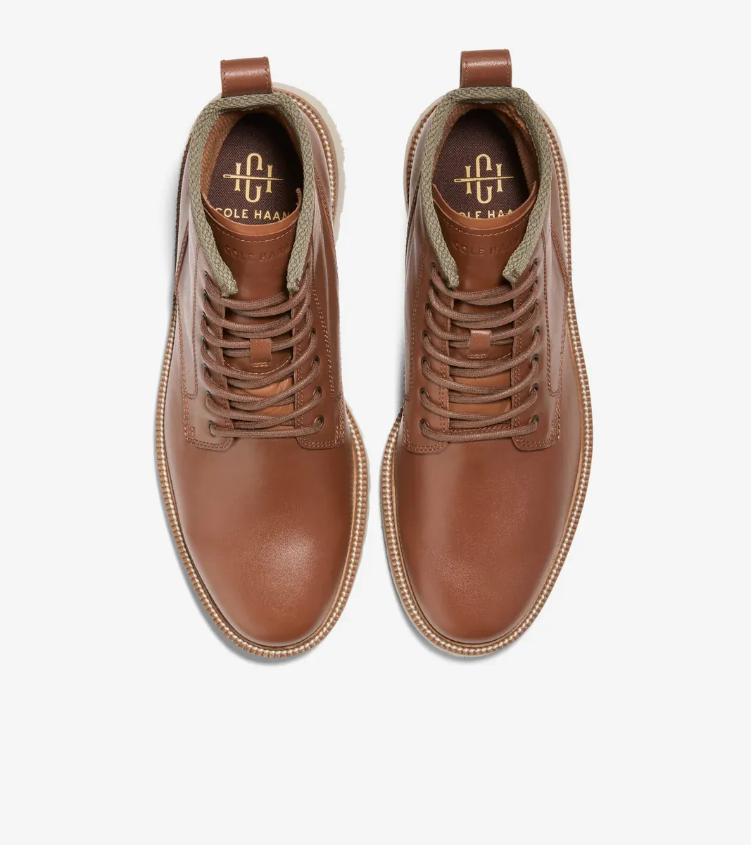 Cole Haan Mens American Classics Plain Toe Boot WP CH Mesquite-Oat  C37759