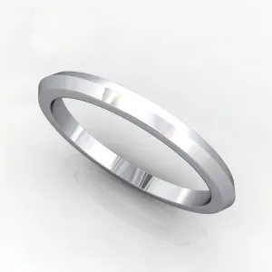 Comfort Fit Knife Edge Wedding Band 2mm