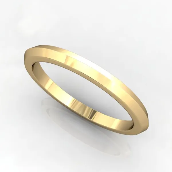 Comfort Fit Knife Edge Wedding Band 2mm