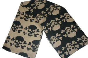 Copy of Black Woollen Skull Scarf