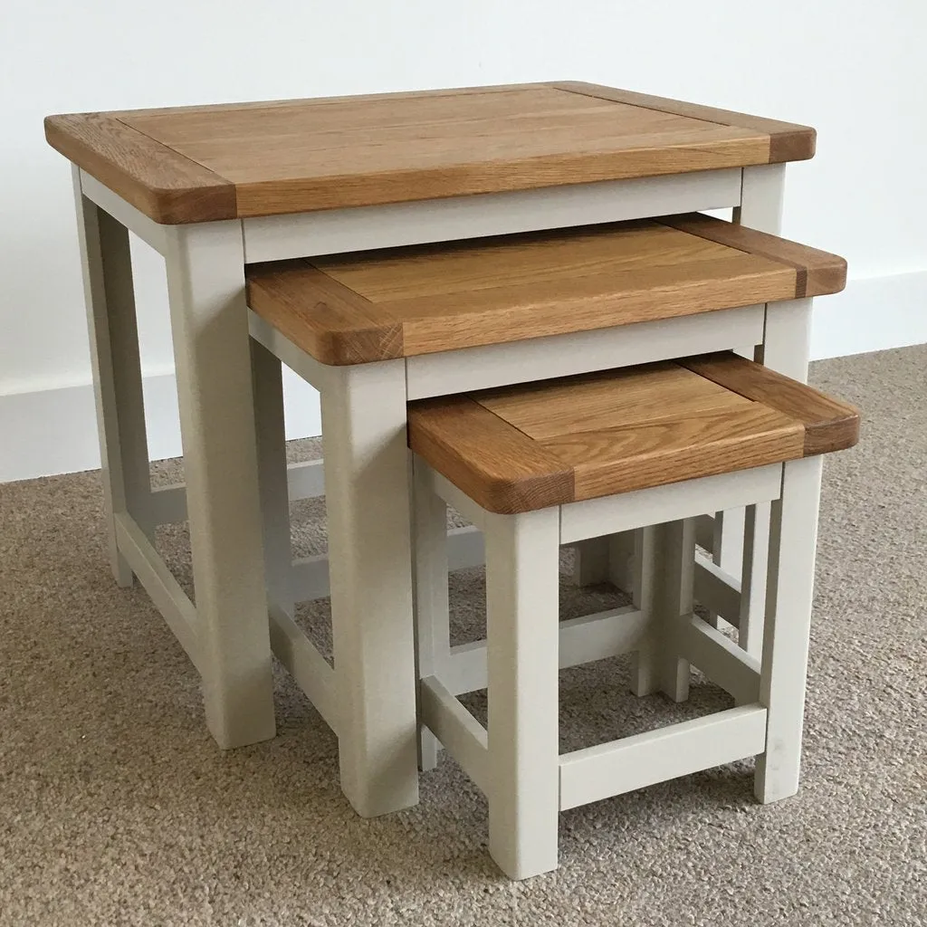 Cottage Nest Of Tables Oak
