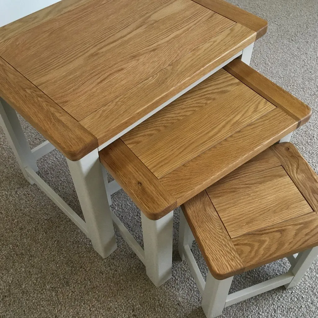 Cottage Nest Of Tables Oak