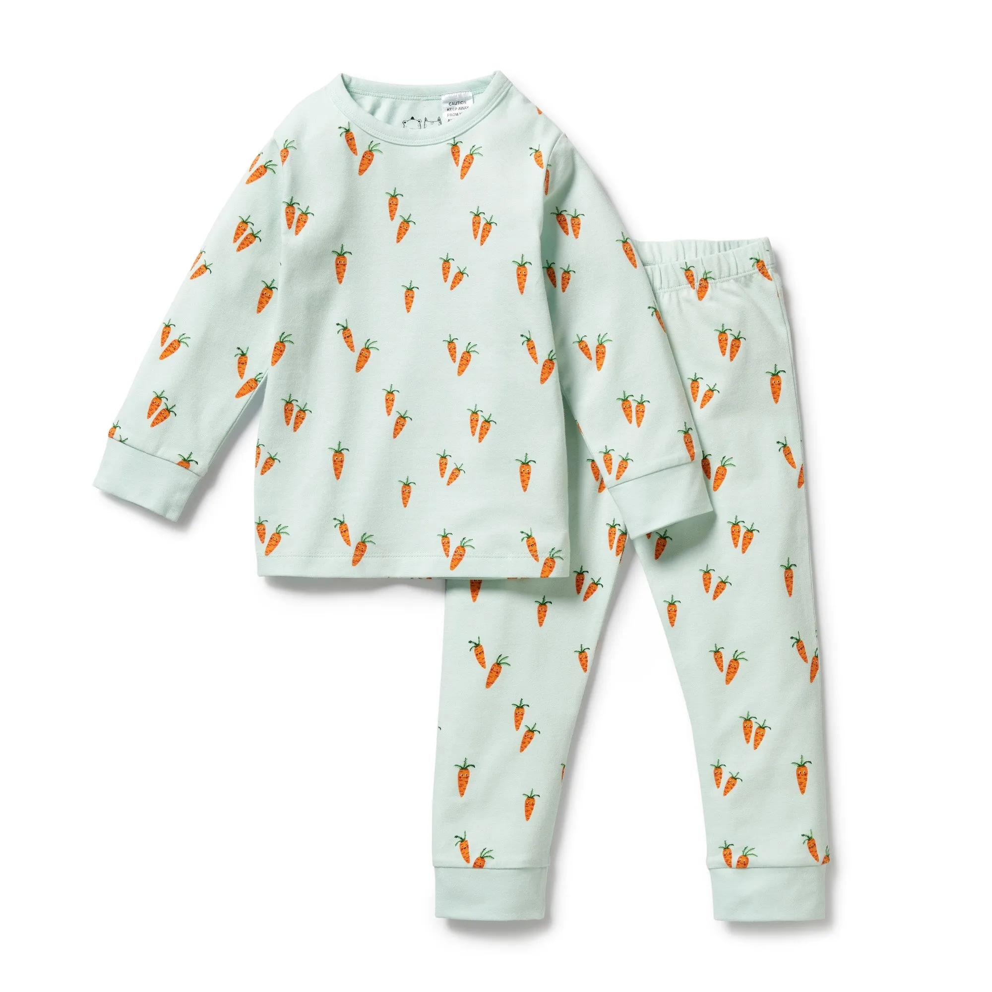 Cute Carrots Organic long sleevedd Pyjamas