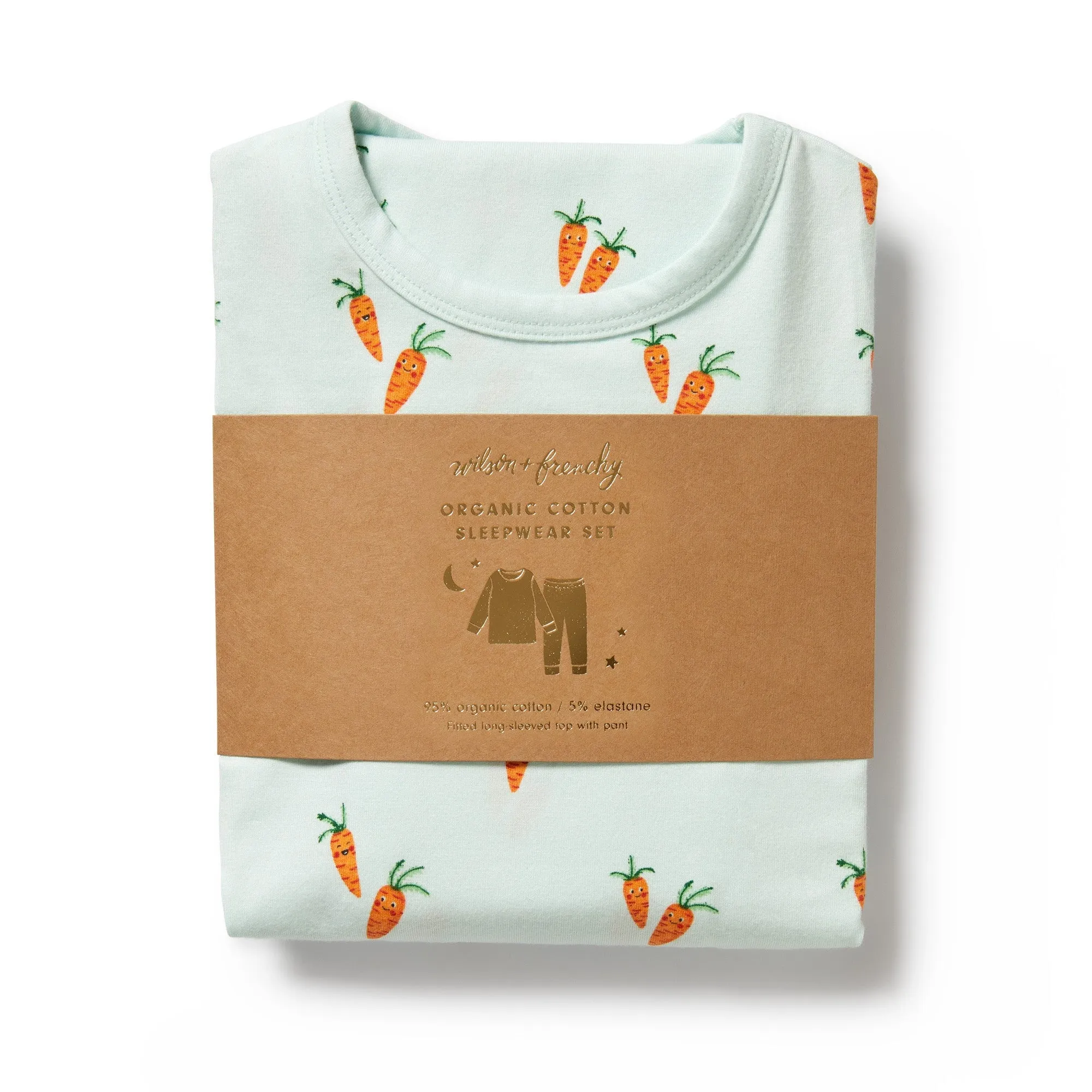Cute Carrots Organic long sleevedd Pyjamas