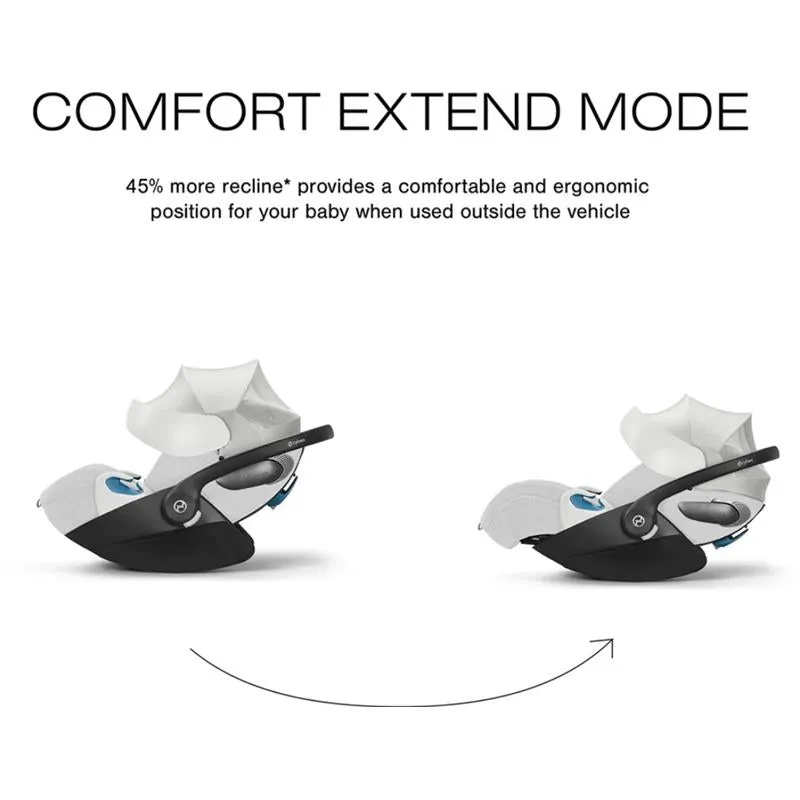 Cybex - Cloud T Sensorsafe Infant Car Seat, Platinum White