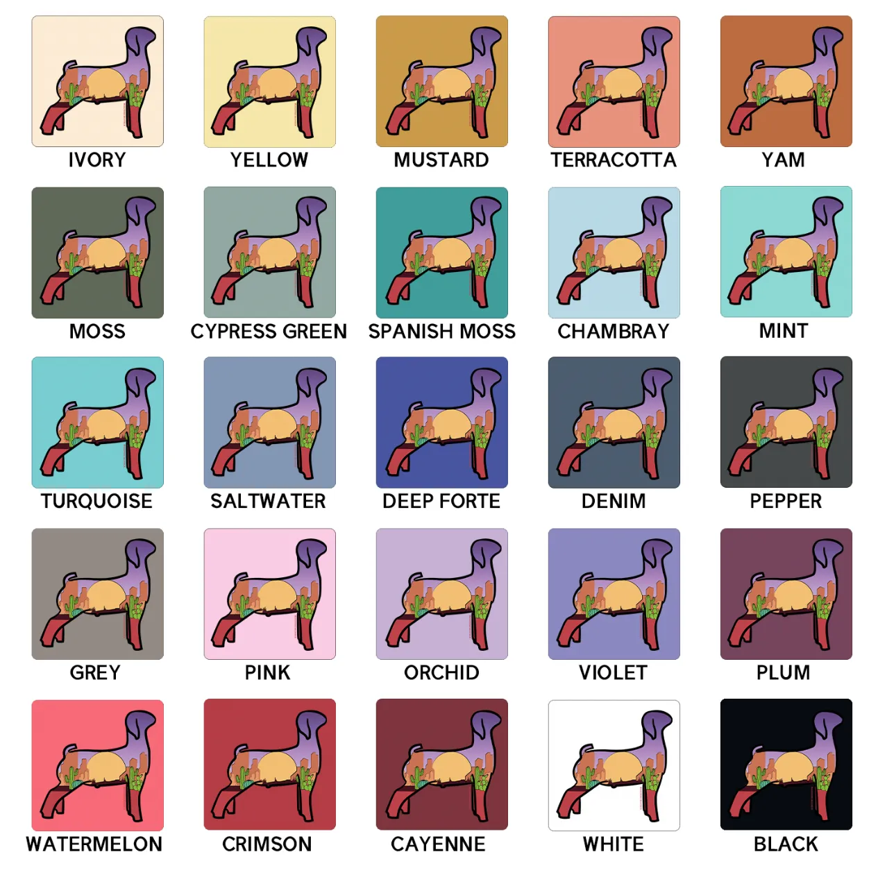 Desert Goat ComfortWash/ComfortColor T-Shirt (S-4XL) - Multiple Colors!