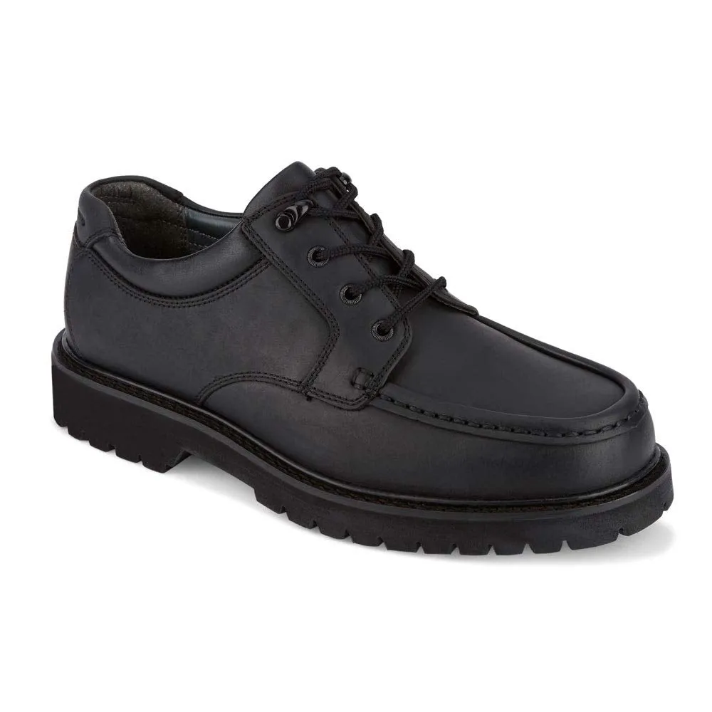 DOCKERS Mens Glacier Synthetic Leather Rugged Casual Oxford Shoe, Black, 9 W