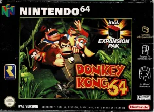 Donkey Kong 64 i æske (u. expansion pak)