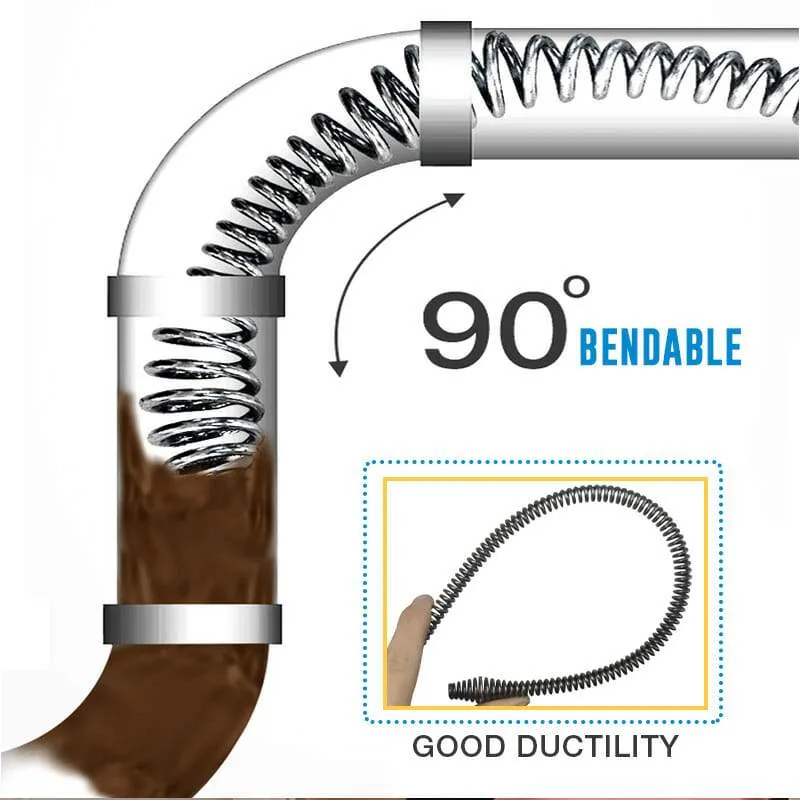 Drain Dredging Drill-Powered Auger Cleaner Spring
