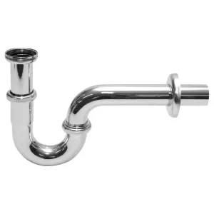 Drain Sink Waste P-Trap Standard Chromed Metal Kit Basin
