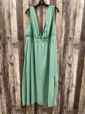 Dress Casual Maxi By Shein In Green, Size: 2x