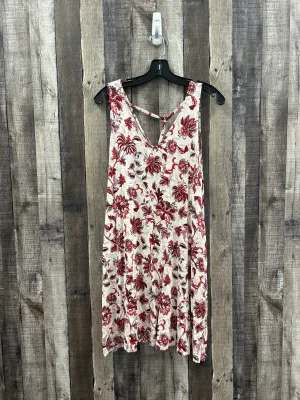 Dress Casual Short By Maurices In Cream & Red, Size: M